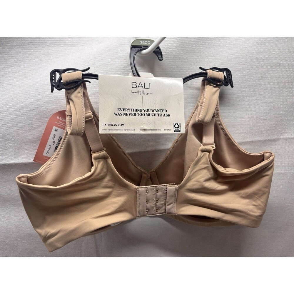 Bali Minimizer Bra 36DD Nude Beige Underwire Full Coverage Smoothing NWT - Picture 3 of 4